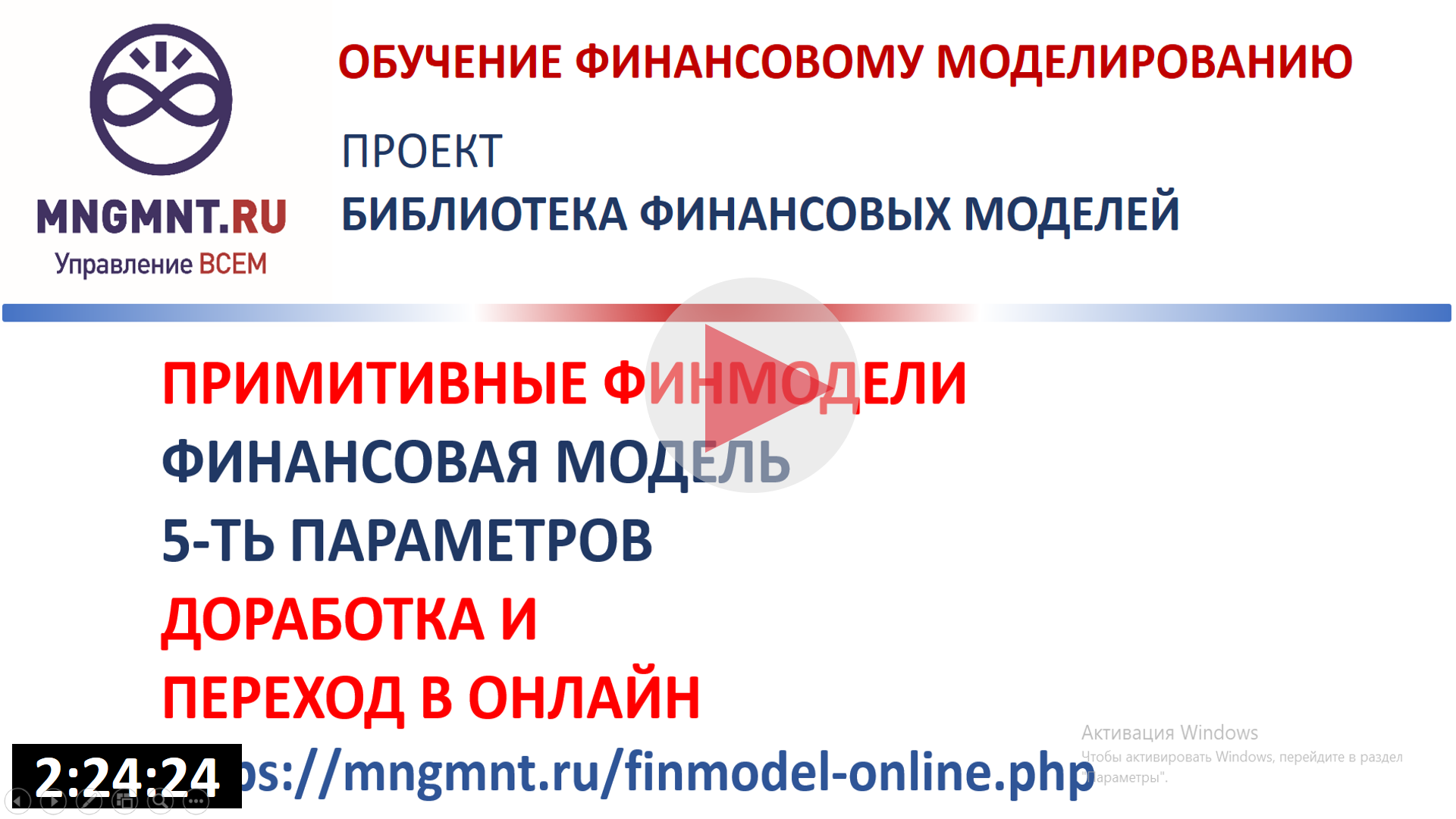 Простейшая двуязычная финмодель от 5 параметров