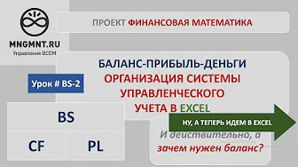 Баланс, прибыль и деньги. Организация системы управленческого учета в EXCEL